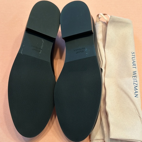 New Stuart Weitzman Leather Shoes. Size 7.5. Black. Storage Bag Included. - Picture 5 of 6